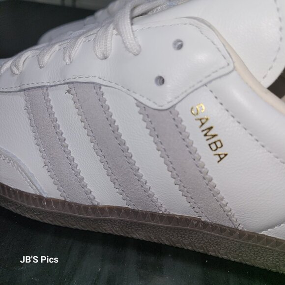 Adidas Samba Men’s Size 10 Originals OG White Grey Cream Gum Sneakers IH4880 - Picture 4 of 16